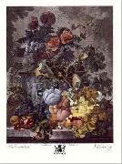 Jan van Huysum Still Life with Fruit and Flowers USA oil painting artist